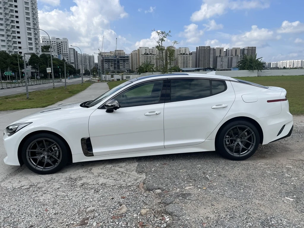 Kia Stinger · white from Kevin’s own photo album
